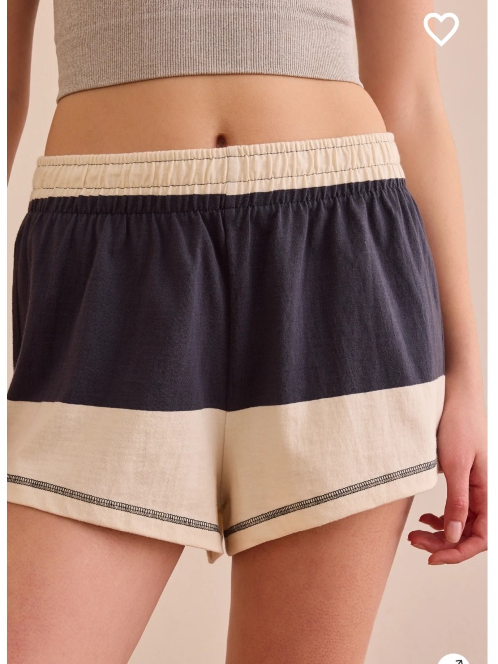 Altar’d State Riviera Stripe Short NWT